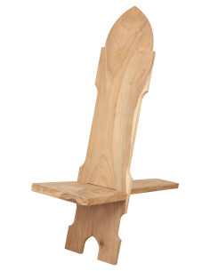 Mittelalterlicher Wikinger-Holzstuhl Egmont-Modell 2