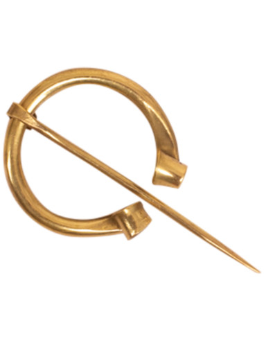 Middeleeuwse koperen fibula model Heliarde