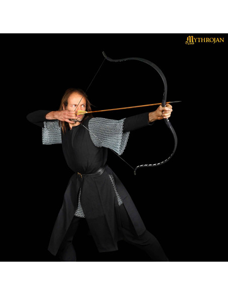 Medieval viking warrior tabard, sort