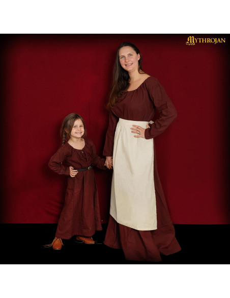 Delantal medieval Renacentista, color...