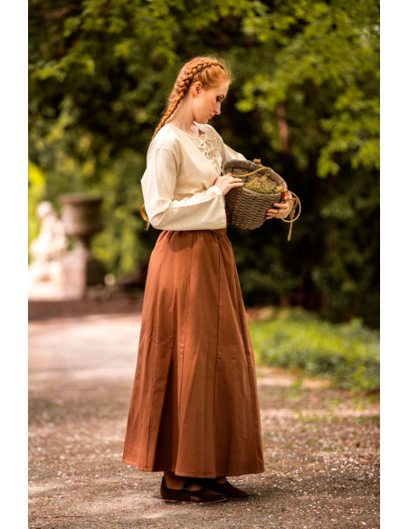 Mittelalterrock Frau Tabak