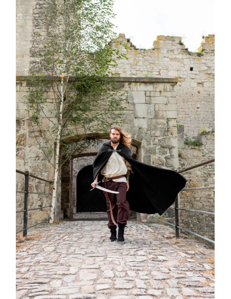 Capa medieval de lana modelo Tjark,...