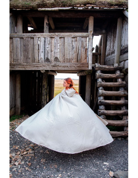 Middeleeuwse wollen cape Tjark model...