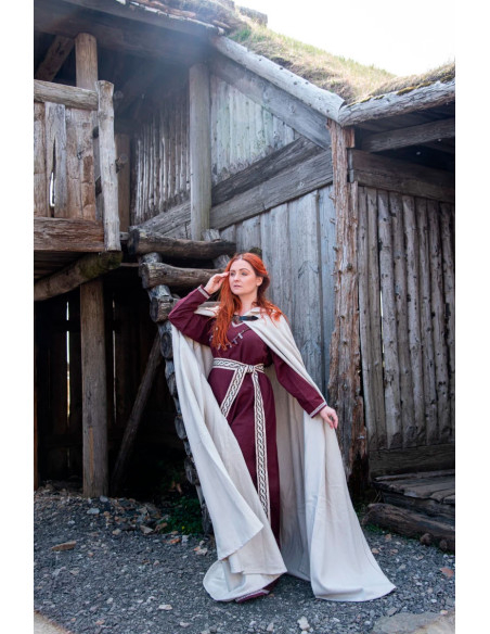 Capa medieval de lana modelo Tjark,...