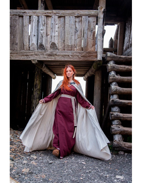 Capa medieval de lana modelo Tjark,...