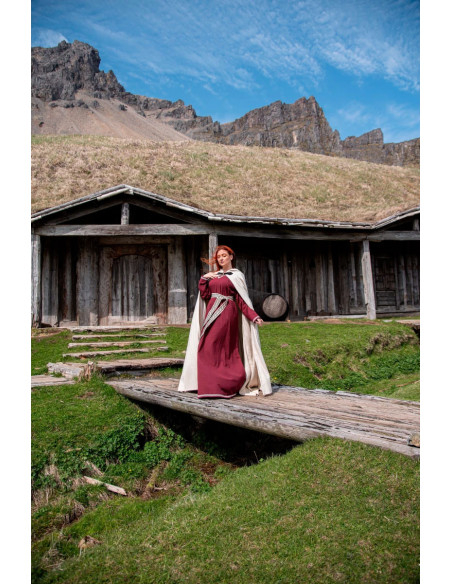 Capa medieval de lana modelo Tjark,...