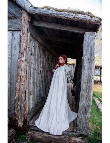 Capa medieval de lana modelo Tjark,...