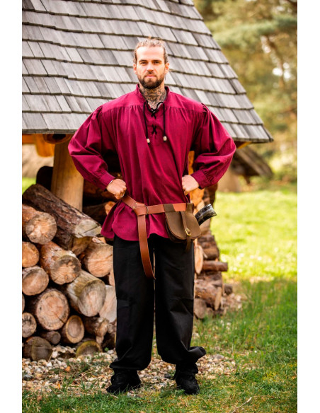 Middelalderlig lædertaske Udo model,...