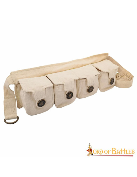 Druidengürtel mit 4 Baumwolltaschen Druidengürtel mit 4 Baumwolltaschen