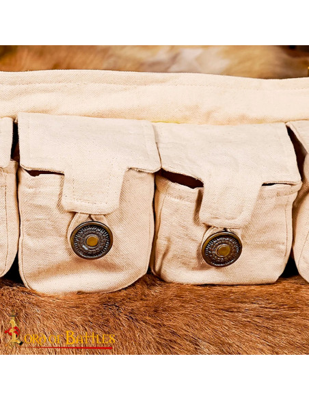Druidengürtel mit 4 Baumwolltaschen Druidengürtel mit 4 Baumwolltaschen