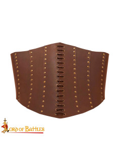 Braunes Piraten-Anne-Bony-Korsett aus Leder 2