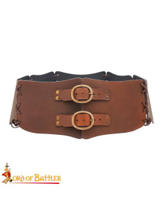 Doppelter Kriegergürtel aus Leder (111,8 cm). 2