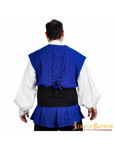 Cinturón medieval Pirata lona negra 2