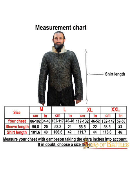 Milde stalen maliënkolder platte ring...