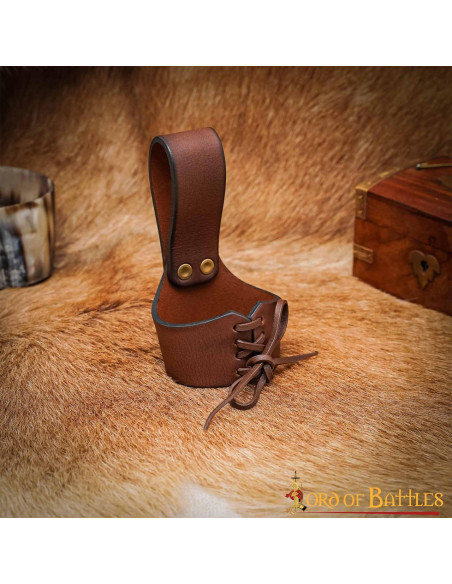 Tahalí medieval de cuero para...