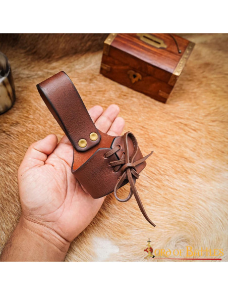 Tahalí medieval de cuero para...