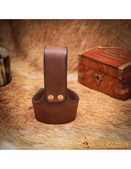 Tahalí medieval de cuero para...