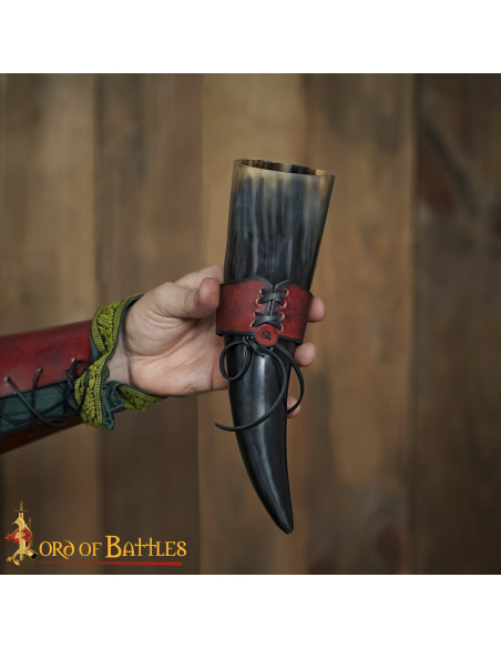 Middeleeuwse lederen baldric voor...