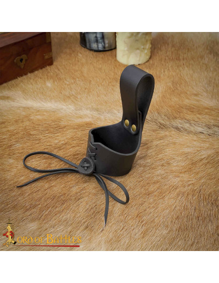 Tahalí medieval de cuero para...