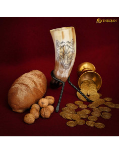 Viking drikkehorn Wolf model (400 ml.) 2