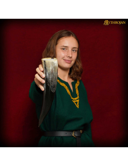 Viking drinkhoorn Wolf model (400 ml.)