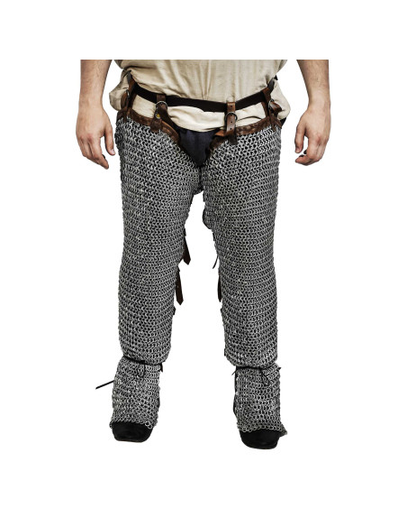 Ringbrynjeben i rustfrit stål (9 mm.)