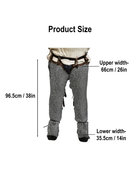 Piernas cota de malla acero...