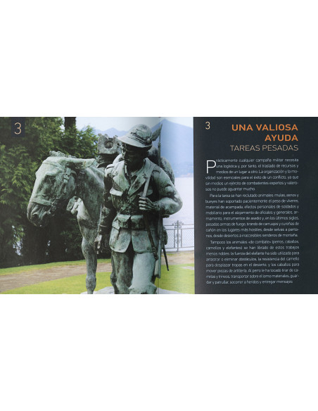 Boek Dieren in Oorlog (in het Spaans)