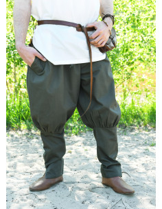 Pantalones vikingos modelo Olaf, verde oliva
