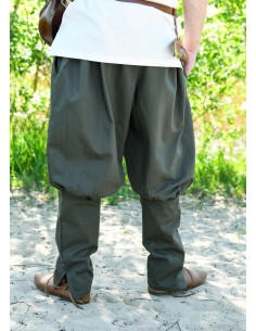 Pantalones vikingos modelo Olaf, verde oliva 2