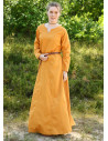 Viking jurk voor dames model Milla, mosterdgeel