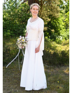 Hochzeitskleid im mittelalterlichen Stil mit Mieder,... 2