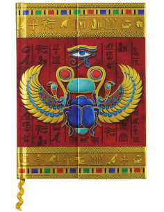 Dagbog med egyptisk Scarab-design (144 sider)