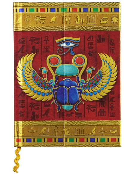Dagboek met Egyptisch Scarab-ontwerp...