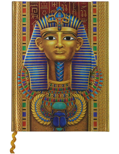 Tagebuch mit ägyptischem Pharao-Design (144 Seiten)