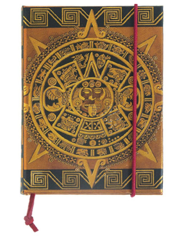 Dagbog med præcolumbiansk mini-aztekisk design 2 (144 sider)