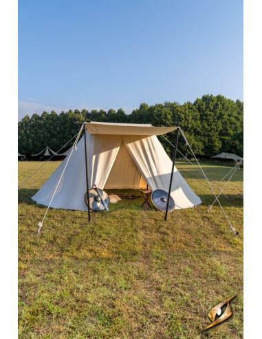 Middeleeuwse tent voor onverschrokken krijgers, 4 x 6 meter. (compacte versie)