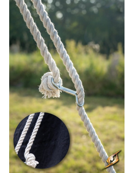 Zwarte middeleeuwse tent voor...