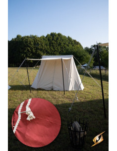 Carpa medieval roja para intrépidos guerreros, 2 x 4 mts.... 2