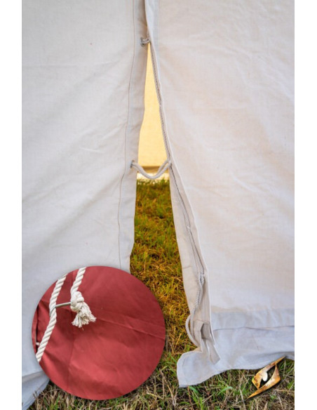 Carpa medieval roja para intrépidos...