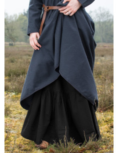 Falda medieval larga en algodón, color negro 2