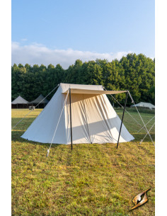 Carpa medieval natural para guerrero, 3 x 5 mts. (Versión... 2
