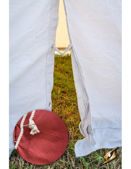 Carpa medieval roja para guerreros, 3...