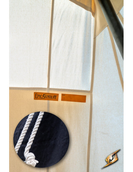 Zwarte middeleeuwse tent voor...