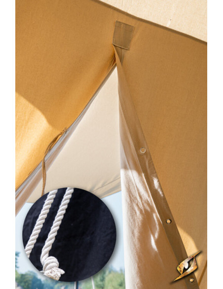 Zwarte middeleeuwse tent voor...