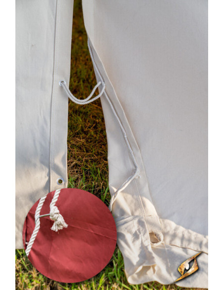 Carpa medieval roja para guerreros, 4...