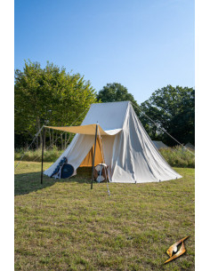 Carpa medieval natural para guerreros, 5 x 7 mts....
