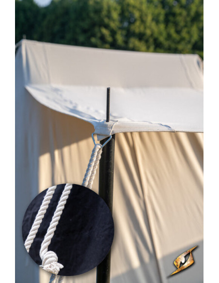 Carpa medieval negra para guerreros,...