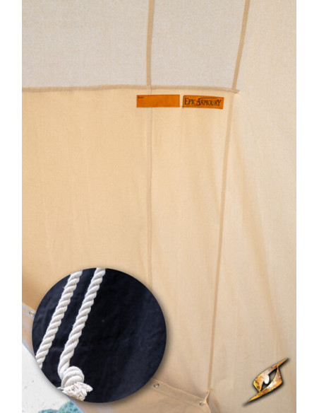 Carpa medieval negra para guerreros,...