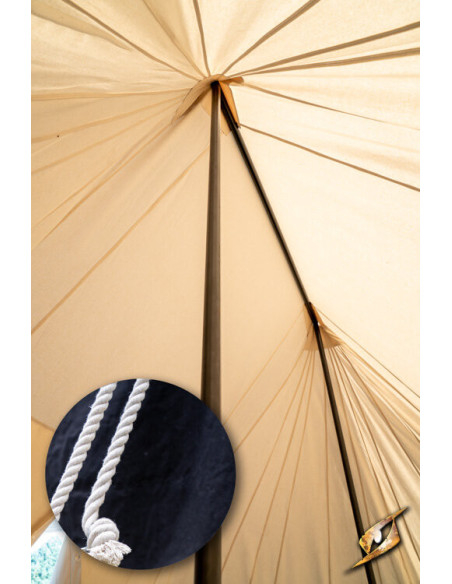 Zwarte middeleeuwse tent voor...